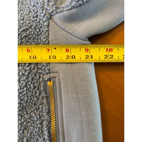 Varley Oakden Pullover Sweatshirt Oversized Fleece Sherpa Teddy Blue Size Small - Picture 13 of 14